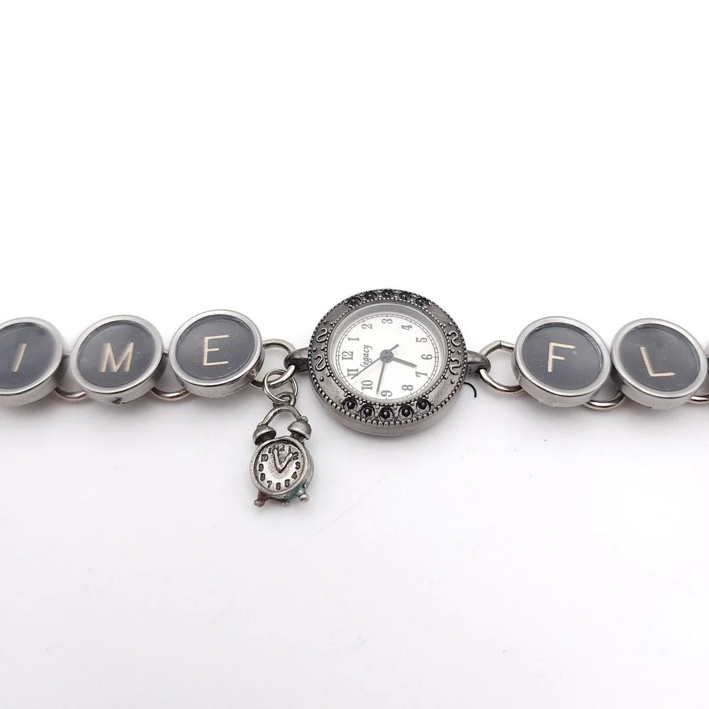 Vintage Legacy Time‎ Flyz Typewriter Key Watch Us Novelty Bracelet Watch Rare